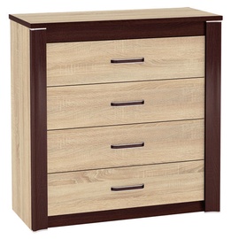 ML Meble Oliwier 12 Chest Of Drawers Sonoma Oak/Wenge