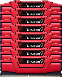 G.SKILL RipJawsV Series Red 128GB 3000MHz CL14 DDR4 KIT OF 8 F4-3000C14Q2-128GVRD