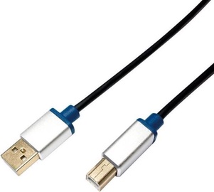 Vads Logilink Micro USB / USB USB 2.0 A male, USB 2.0 B male, 2 m, melna