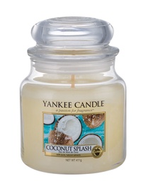 Aromātiskā svece Yankee Candle Classic Medium Jar Coconut Splash, 411 g, 65 h