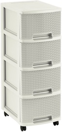 Curver Knit Chest 4x10L White