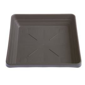 Plastia Pot Plate Lotos 25x25cm Brown