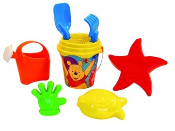 Smilšu kastes rotaļlietu komplekts Winnie The Pooh, daudzkrāsains, 8 gab.