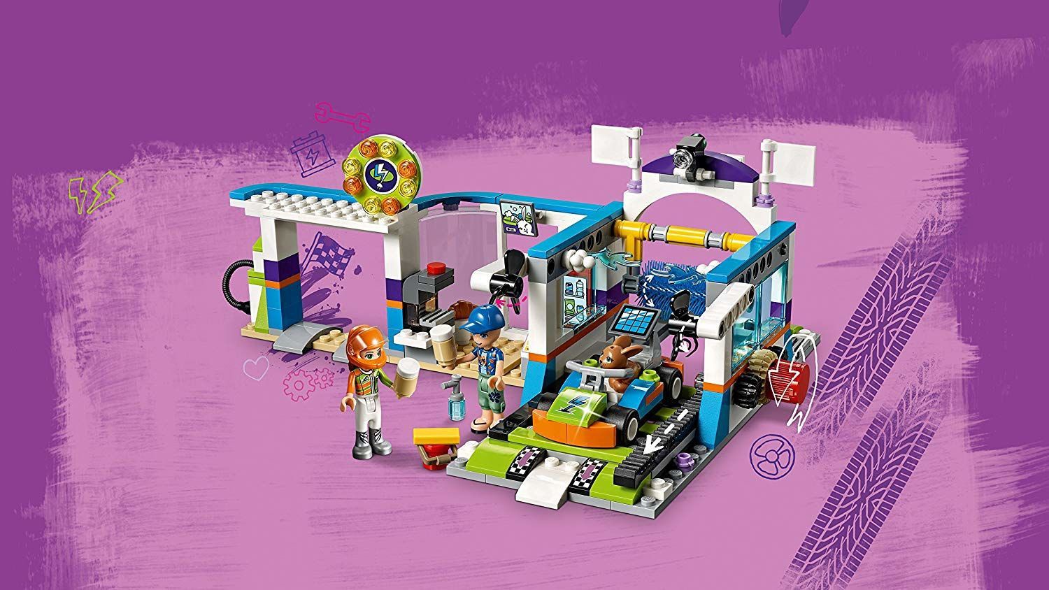 LEGO Friends Spinning Brushes Car Wash 41350 41350 325 1a.lt