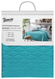 Room99 Bueno Bedspread 200x220cm Turquoise/ Light Grey