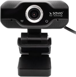 Web kamera Savio, melna, CMOS