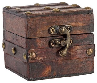 Home4you Wooden Chest BAO With Studs 15x10xH10cm Red