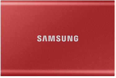 Cietais disks Samsung T7, SSD, 1 TB, sarkana