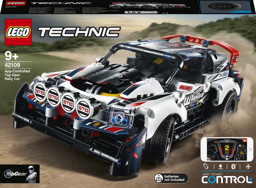 Konstruktor LEGO Technic Rakenduse kaudu juhitav ralliauto Top Gear 42109, 463 tk