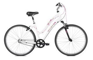 Велосипед Kross, женские, белый/розовый, 28″