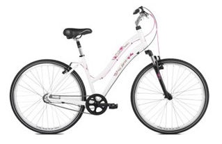Velosipēds pilsētas Kross, 28 ", 19" rāmis, balta/rozā