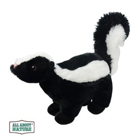 Mīkstā rotaļlieta Wild Planet Skunk, balta/melna