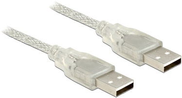 Delock Cable USB 2.0 Type-A / USB 2.0 Type-A 3 m Transparen