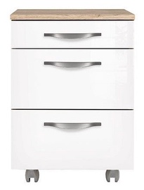 Black Red White Executive Drawer White