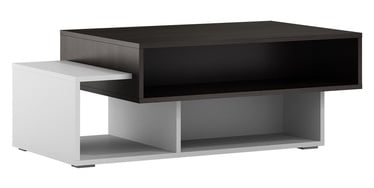 Kafijas galdiņš Szynaka Meble Arend Wenge/White, 1050x600x390 mm