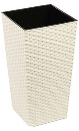 Lamela Finezja Rattan Flower Pot Beige 40x40x75cm