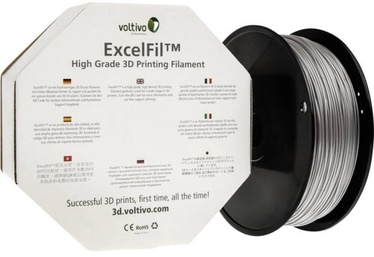 Voltivo ABS Filament Cartridge 2.85 mm Silver