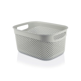 KREPŠELIS DROP 6.6L PILKAS 29x21x15CM