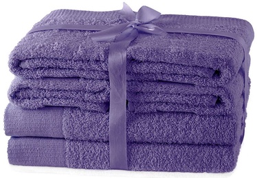 Полотенце для ванной AmeliaHome Amari 23886, фиолетовый, 70 см x 140 см, 6 шт.