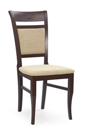 Стул для столовой Halmar V-PL-N-JAKUB-C.ORZECH-T.BEIGE, коричневый