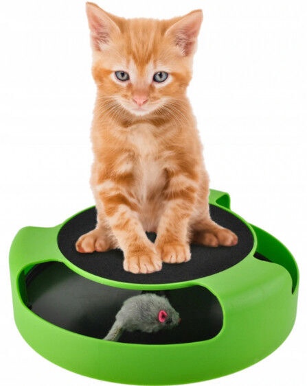 Игрушка для кота с бегущей мышкой