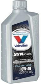 Variklių alyva Valvoline 0W - 40, sintetinis, lengviesiems automobiliams, 1 l