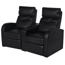 Diivan VLX Home Cinema Recliner Reclining, must, 151 x 85 cm x 103 cm