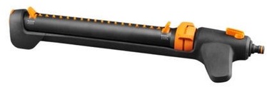 Laistīšanas iekārta Fiskars 1027028, plastmasa, 52.5 cm, Ø 19.2 cm, melna/oranža
