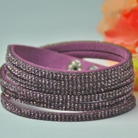 Vincento Bracelet Double Crystalsnake LB-1043