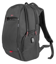 Natec Notebook Backpack+USB 15.6" Black