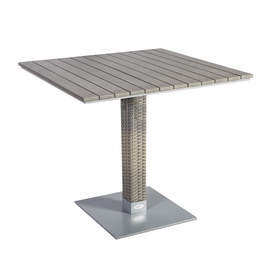 Home4you Larache Garden Table 80x80x75cm Grey