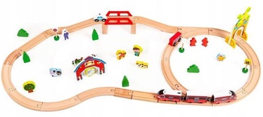 EcoToys Wooden Track Train Set