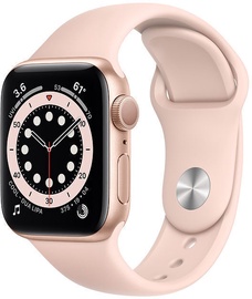 Умные часы Apple Watch Series 6 GPS LTE 40mm Aluminum Case Pink Sand Sport Band, золотой