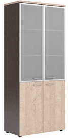 Skyland Xten XHC 85.7 Office Cabinet 85.6x195.5x43.2cm Beech Tiara/Dark Wood