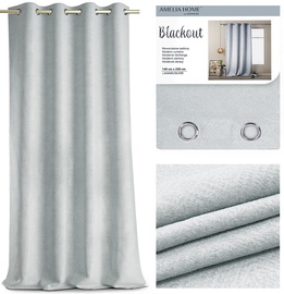 Nakts aizkari AmeliaHome Blackout Lamari, sudraba, 140 cm x 250 cm