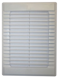 Ventilācijas reste 25,5x19cm, balta