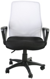Biroja krēsls, 5.8 x 59 x 90 - 102 cm, balta/melna