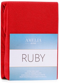 AmeliaHome Ruby Frote Bedsheet 80-90x200 Red 24