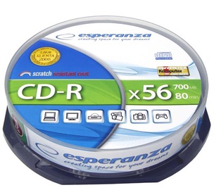 Esperanza 2006 CD-R 56X 700MB 10 Pack Cake Box