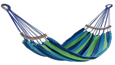 Šūpuļtīkls AmeliaHome Lazara, zila/zaļa, 240 cm