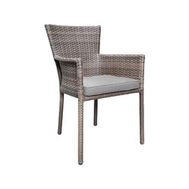 Садовый стул Domoletti Parnu, серый, 59 см x 57 см x 86 см