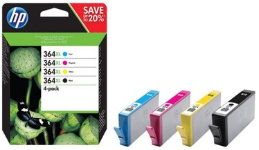 HP 364XL CMYK Ink Cartridge Combo Black Yellow Cyan Magenta