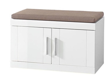 Black Red White Boca Shoe Cabinet White