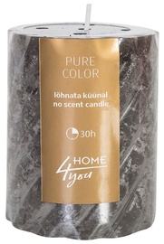Home4you Candle Pure Colour D6.8xH9.5cm Gray