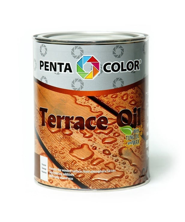 Масло для террас Pentacolor Terrace Oil, коричневый, 0.9 l