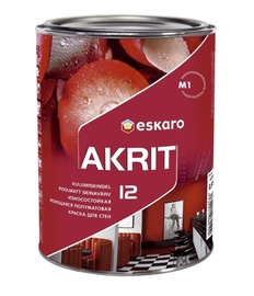 Seinavärv Akrit 12 TR-alus poolmatt 0,9l