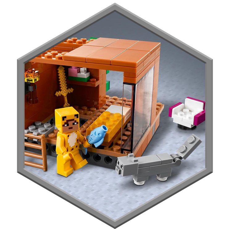Konstruktor LEGO Minecraft Moodne puuonn 21174, 909 tk
