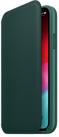 Apple Leather Folio Case For Apple iPhone XS Max Forest Green