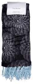Home4you Elle Fine Blanket With Fringes 127x152cm Dark Gray