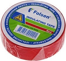 Folsen Insulating Tape 10m Red